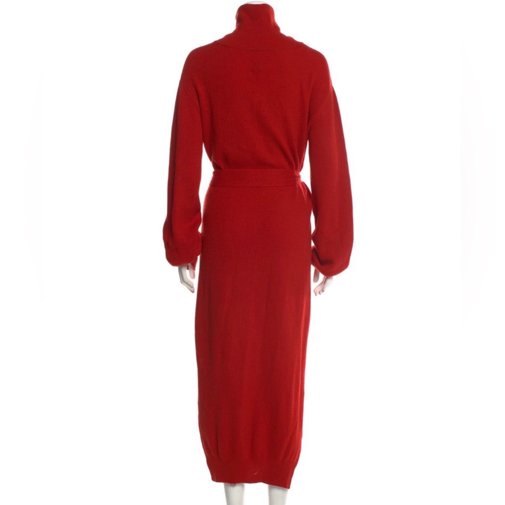 Nanushka Turtleneck Long Dress, Size S, color red - Picture 2 of 5